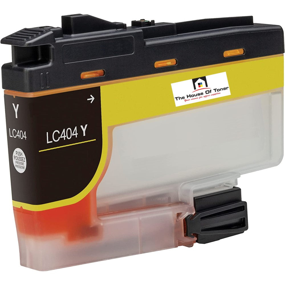 Compatible Ink Cartridge Replacement for BROTHER LC404Y (LC-404Y) Yellow (750 YLD) Compatible Ink Cartridge Replacement for BROTHER LC404Y (LC-404Y) Yellow (750 YLD)