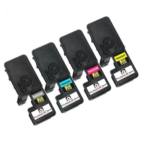 Compatible Toner Cartridge Replacement for KYOCERA MITA TK5232C, TK5232Y, TK5232M, TK5232K (1T02R9CUS0, 1T02R9BUS0, 1T02R9AUS0, 1T02R90US0) Magenta, Yellow, Cyan, Black (2.2K YLD) 4-Pack