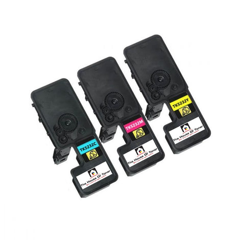 Compatible Toner Cartridge Replacement for KYOCERA MITA TK5232C, TK5232Y, TK5232M (1T02R9CUS0, 1T02R9BUS0, 1T02R9AUS0) Magenta, Yellow, Cyan (2.2K YLD) 3-Pack