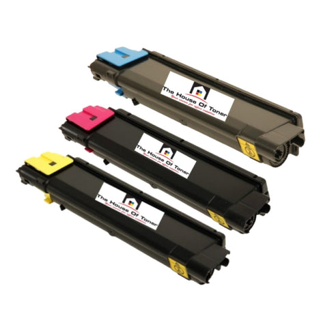 Compatible Toner Cartridge Replacement for KYOCERA MITA TK592M, TK592C, TK592Y (1T02KVAUS0, 1T02KBUS0, 1T02KVCUS0) Cyan, Magenta, Yellow (7K YLD) 3-Pack