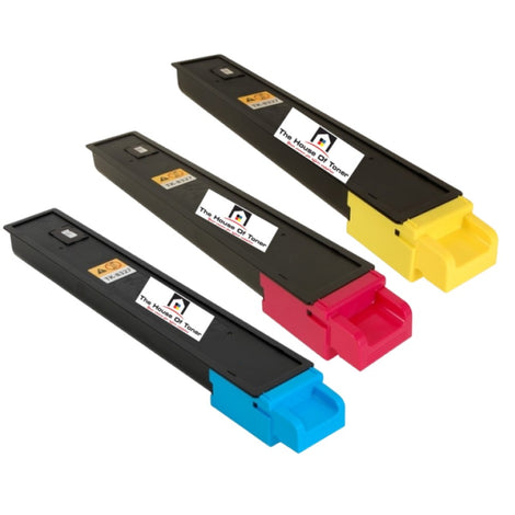 Compatible Toner Cartridge Replacement For Kyocera Mita TK8327C, TK8327Y, TK8327M (TK-8327C; TK-8327M; TK-8327Y) Cyan, Magenta, Yellow (3-Pack)
