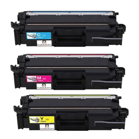 Compatible Toner Cartridge Replacement for BROTHER TN810M, TN810C, TN810Y (TN-810M, TN-810C, TN-810Y) Magenta, Cyan, Yellow (6.5K YLD) 3-Pack