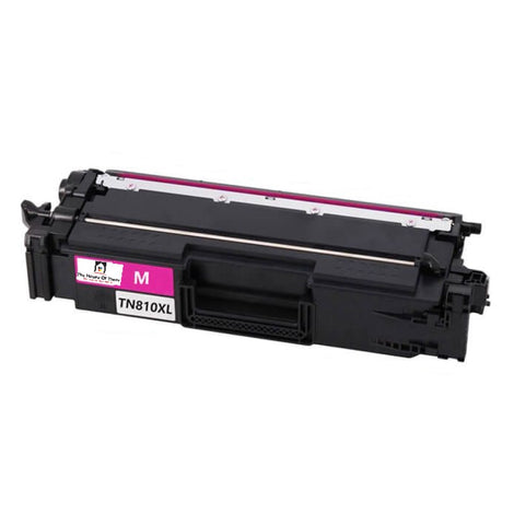 Compatible Toner Cartridge Replacement for BROTHER TN810XLM (TN-810XL M) High Yield Magenta (9K YLD)