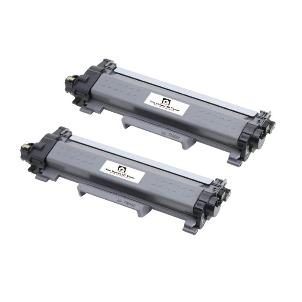 Compatible Toner Cartridge Replacement For BROTHER TN830 (TN-830) Black (1.2K YLD) 2-Pack Compatible Toner Cartridge Replacement For BROTHER TN830 (TN-830) Black (1.2K YLD) 2-Pack