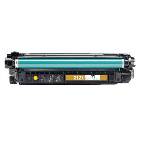 Compatible Toner Cartridge Replacement for HP W2122X (212X) High Yield Yellow (10K YLD)