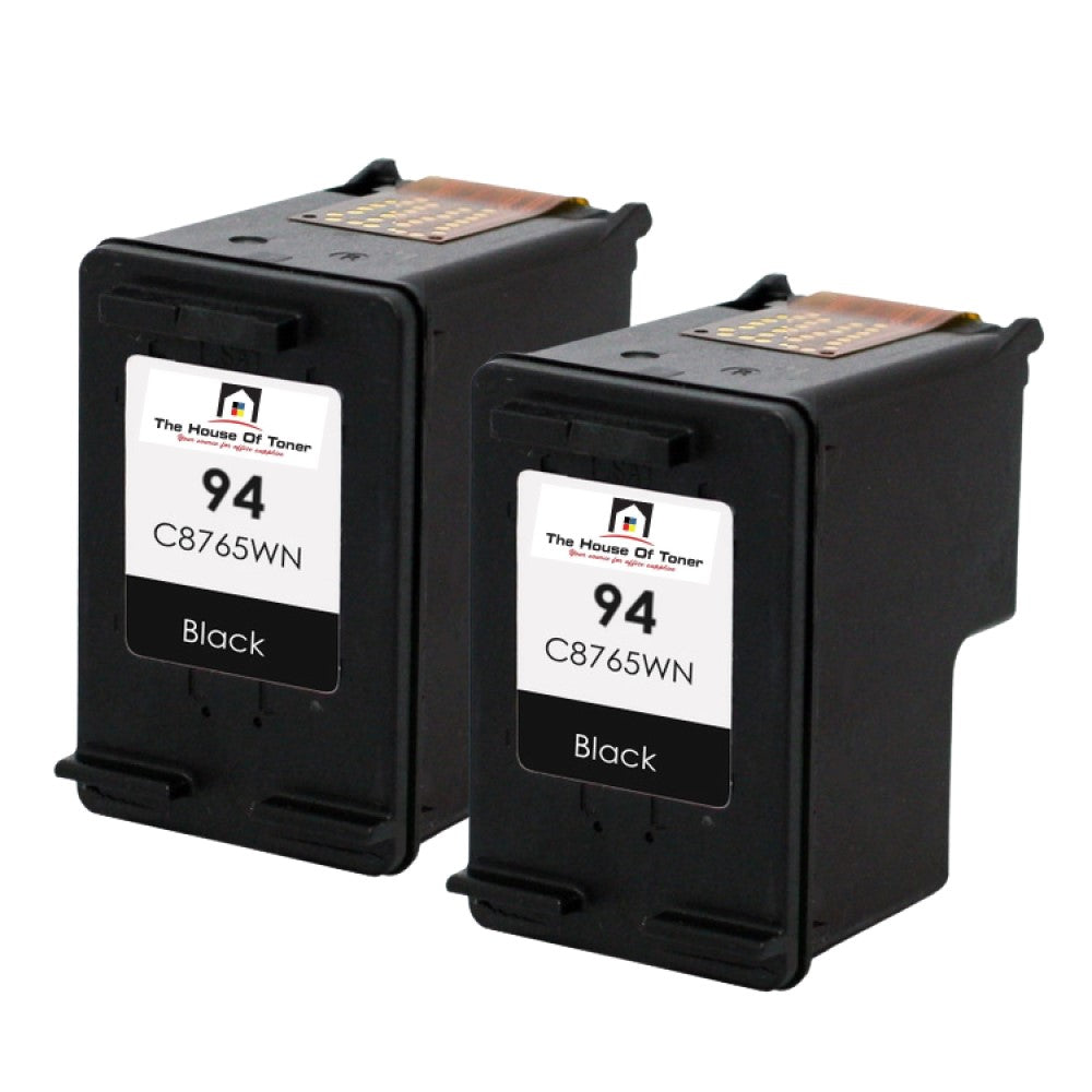 Compatible Ink Cartridge Replacement for HP C8765WN (94) Black (480 YLD) 2-Pack Compatible Ink Cartridge Replacement for HP C8765WN (94) Black (480 YLD) 2-Pack