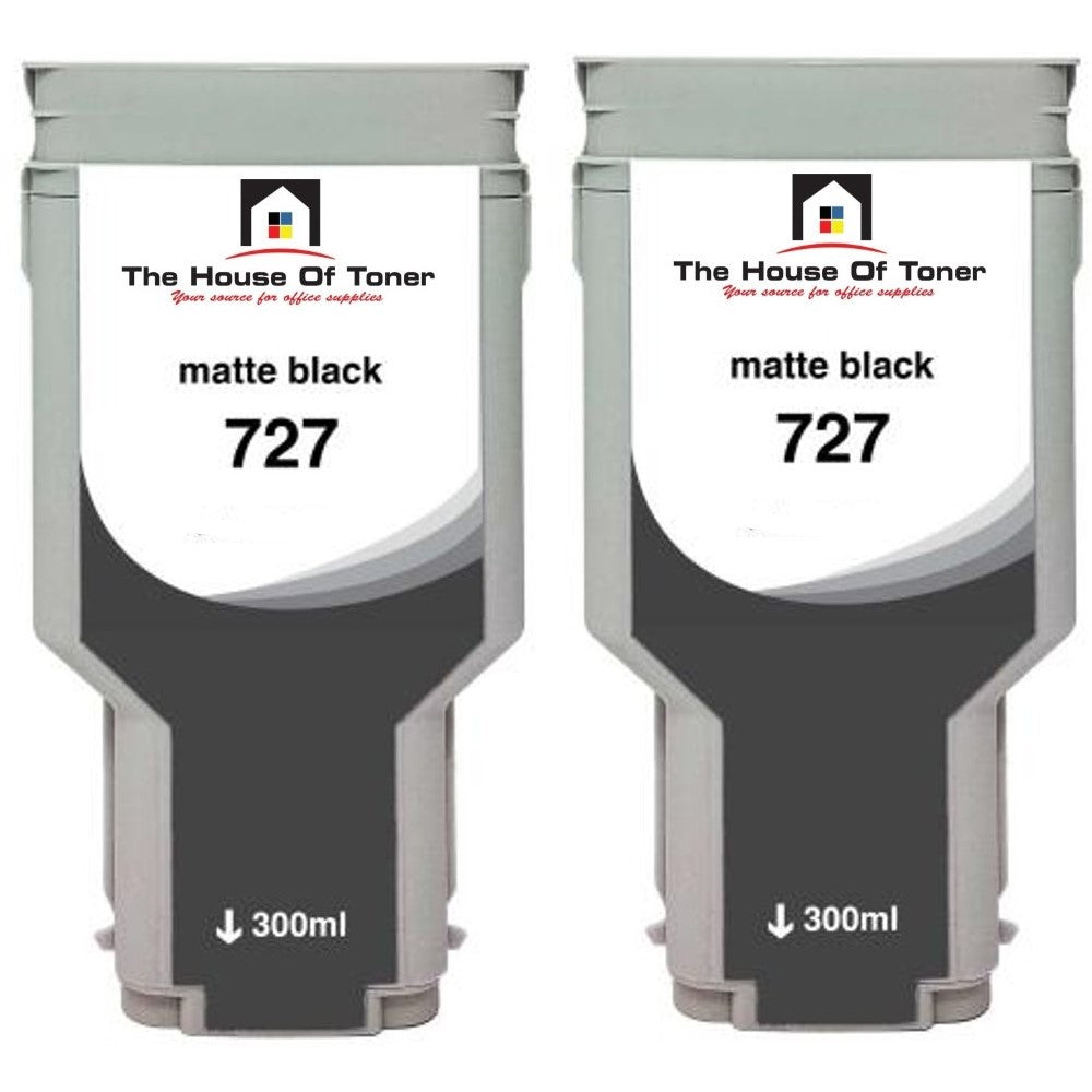 Compatible Ink Cartridge Replacement For HP C1Q12A (727) Matte Black (300 ML) 2-Pack Compatible Ink Cartridge Replacement For HP C1Q12A (727) Matte Black (300 ML) 2-Pack