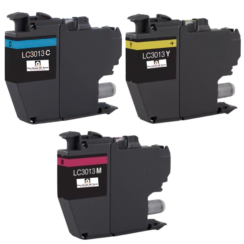 Compatible Ink Cartridge Replacement for BROTHER LC3013C, LC3013M, LC3013Y (LC-3013C, LC-3013M, LC-3013Y XL) Cyan, Magenta, Yellow (400 YLD) 3-pack Compatible Ink Cartridge Replacement for BROTHER LC3013C, LC3013M, LC3013Y (LC-3013C, LC-3013M, LC-3013Y XL) Cyan, Magenta, Yellow (400 YLD) 3-pack