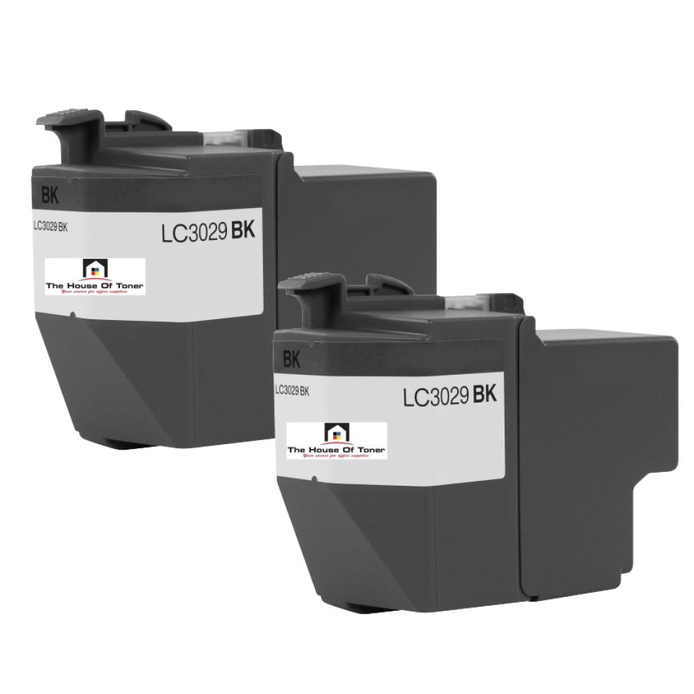 Compatible Ink Cartridge Replacement for BROTHER LC3029BK (LC-3029BK XXL) Black (3K YLD) 2-Pack Compatible Ink Cartridge Replacement for BROTHER LC3029BK (LC-3029BK XXL) Black (3K YLD) 2-Pack