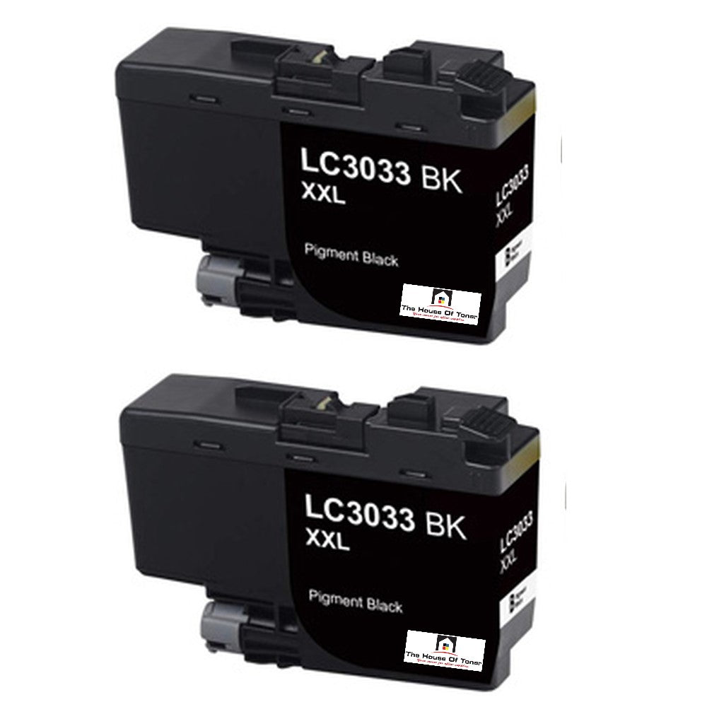 Compatible Ink Cartridge Replacement for BROTHER LC3033BK (LC-3033BK XXL) Black (3K YLD) 2-Pack Compatible Ink Cartridge Replacement for BROTHER LC3033BK (LC-3033BK XXL) Black (3K YLD) 2-Pack