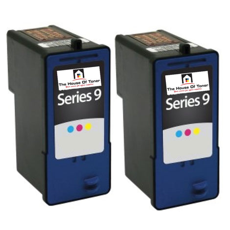 Compatible Ink Cartridge Replacement For DELL MK991/ MK993 (Tri-Color) 285 Pages (2-Pack)