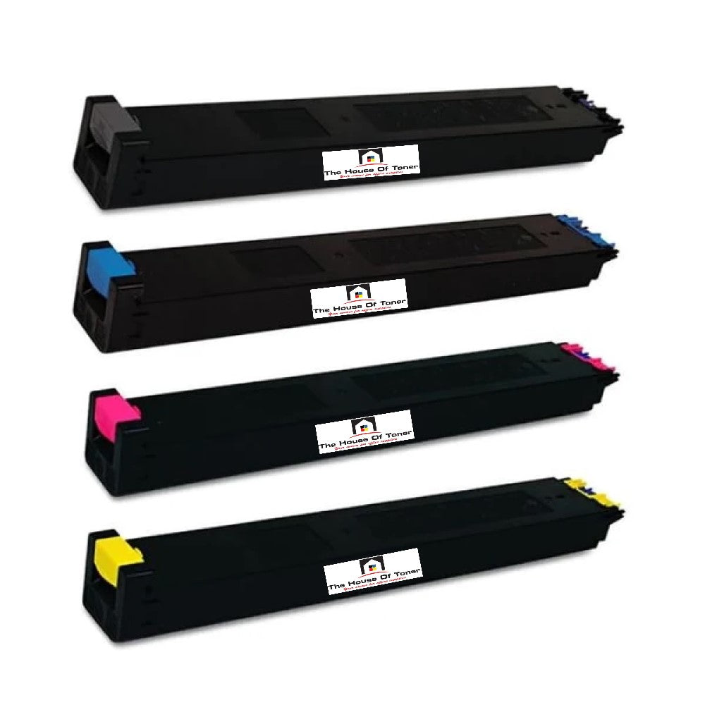 Compatible Toner Cartridge Replacement for SHARP MX27NTBA, MX27NTCA, MX27NTYA, MX27NTMA (MX-27NT-BA, MX-27NT-CA, MX-27NT-YA, MX-27NT-MA) Black, Cyan, Yellow, Magenta (18K YLD-Black, 15K YLD-Color) 4-Pack Compatible Toner Cartridge Replacement for SHARP MX27NTBA, MX27NTCA, MX27NTYA, MX27NTMA (MX-27NT-BA, MX-27NT-CA, MX-27NT-YA, MX-27NT-MA) Black, Cyan, Yellow, Magenta (18K YLD-Black, 15K YLD-Color) 4-Pack