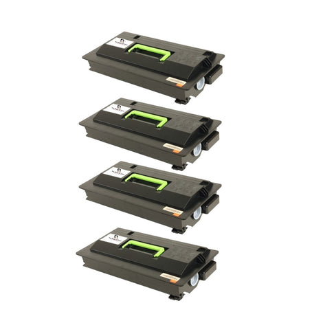 Compatible Toner Cartridge Replacement for KYOCERA MITA TK-712 (TK712) Black (40K YLD) 4-Pack