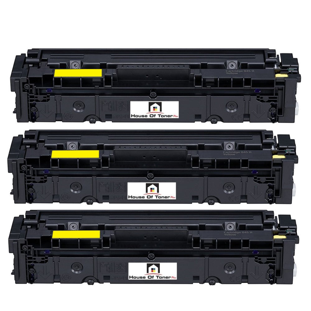 Compatible Toner Cartridge Replacement For Canon 1243C001 (045H) High Yield Yellow (2.2K YLD) 3-Pack Compatible Toner Cartridge Replacement For Canon 1243C001 (045H) High Yield Yellow (2.2K YLD) 3-Pack