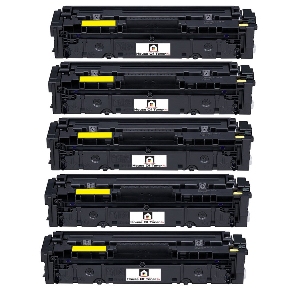 Compatible Toner Cartridge Replacement For Canon 1243C001 (045H) High Yield Yellow (2.2K YLD) 5-Pack Compatible Toner Cartridge Replacement For Canon 1243C001 (045H) High Yield Yellow (2.2K YLD) 5-Pack