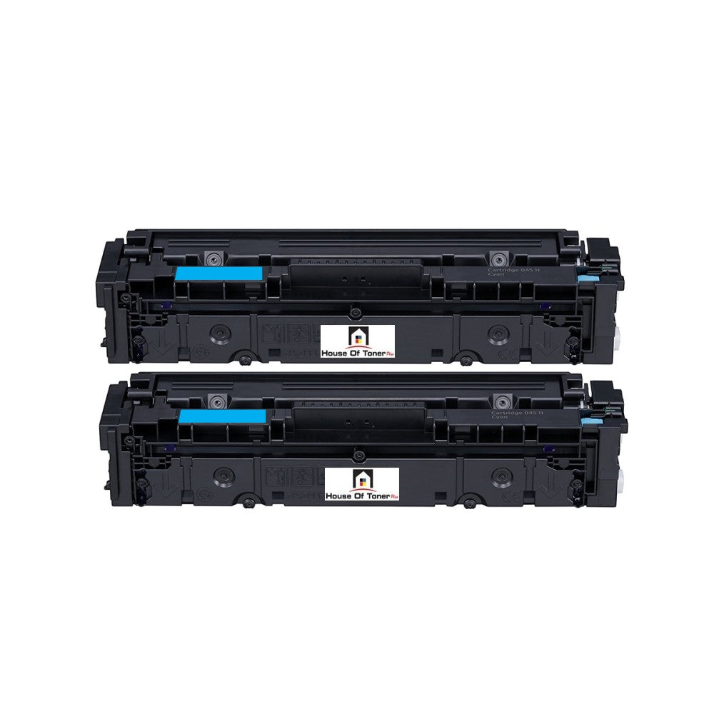 Compatible Toner Cartridge Replacement For Canon 1245C001 (045H) High Yield Cyan (2.2K YLD) 2-Pack Compatible Toner Cartridge Replacement For Canon 1245C001 (045H) High Yield Cyan (2.2K YLD) 2-Pack