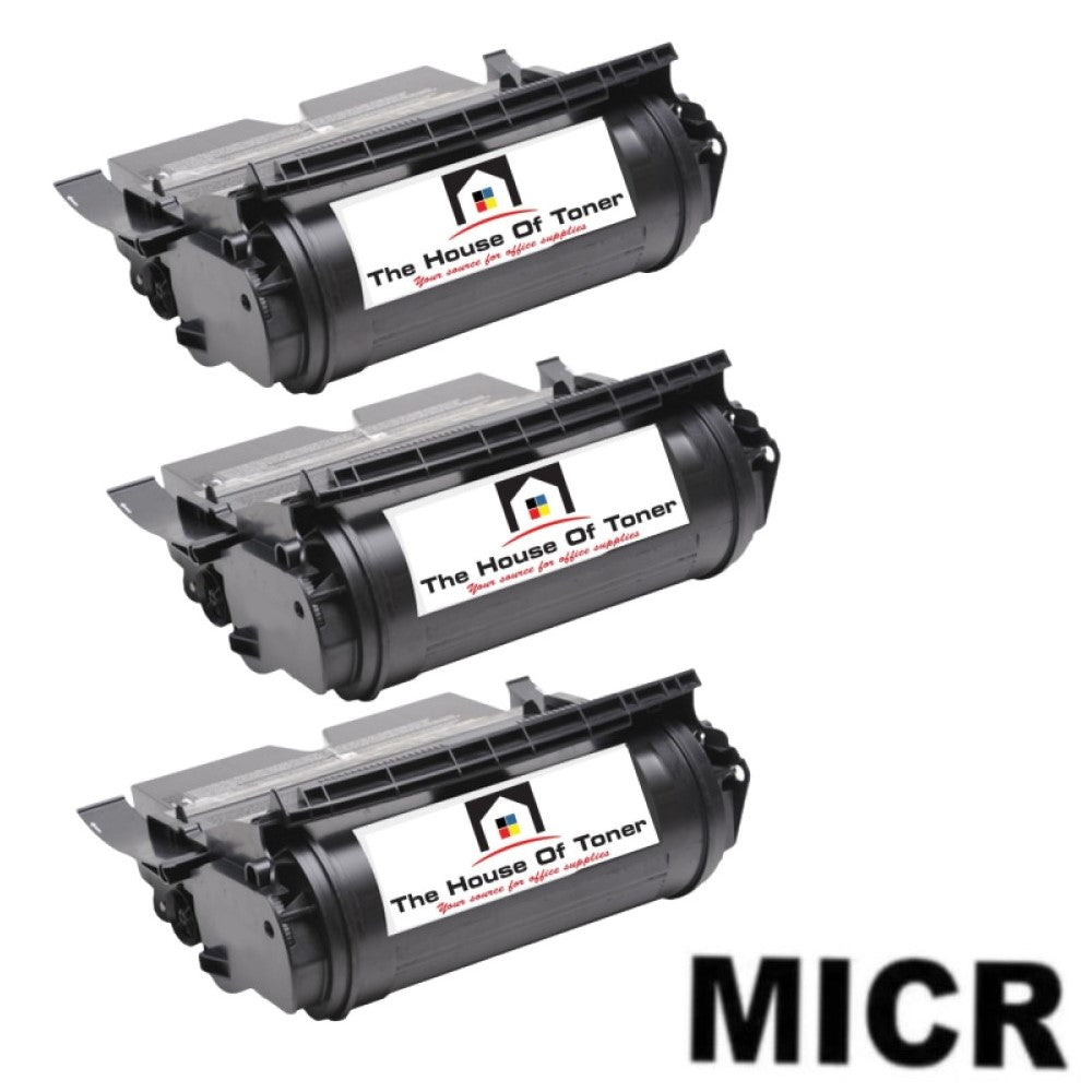 Compatible Toner Cartridge Replacement for Lexmark 12A6765 (Black) 30K YLD (W/Micr) 3-Pack Compatible Toner Cartridge Replacement for Lexmark 12A6765 (Black) 30K YLD (W/Micr) 3-Pack