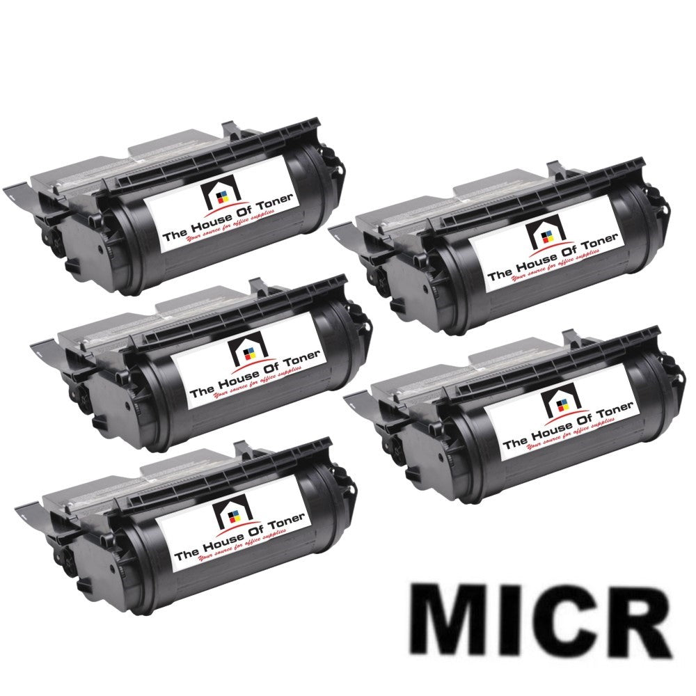 Compatible Toner Cartridge Replacement for Lexmark 12A6765 (Black) 30K YLD (W/Micr) 5-Pack Compatible Toner Cartridge Replacement for Lexmark 12A6765 (Black) 30K YLD (W/Micr) 5-Pack