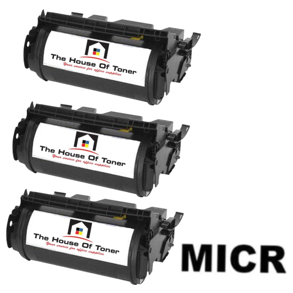 Compatible Toner Cartridge Replacement for LEXMARK 12A6735 (Black) 20K YLD (W/Micr) 3-Pack Compatible Toner Cartridge Replacement for LEXMARK 12A6735 (Black) 20K YLD (W/Micr) 3-Pack