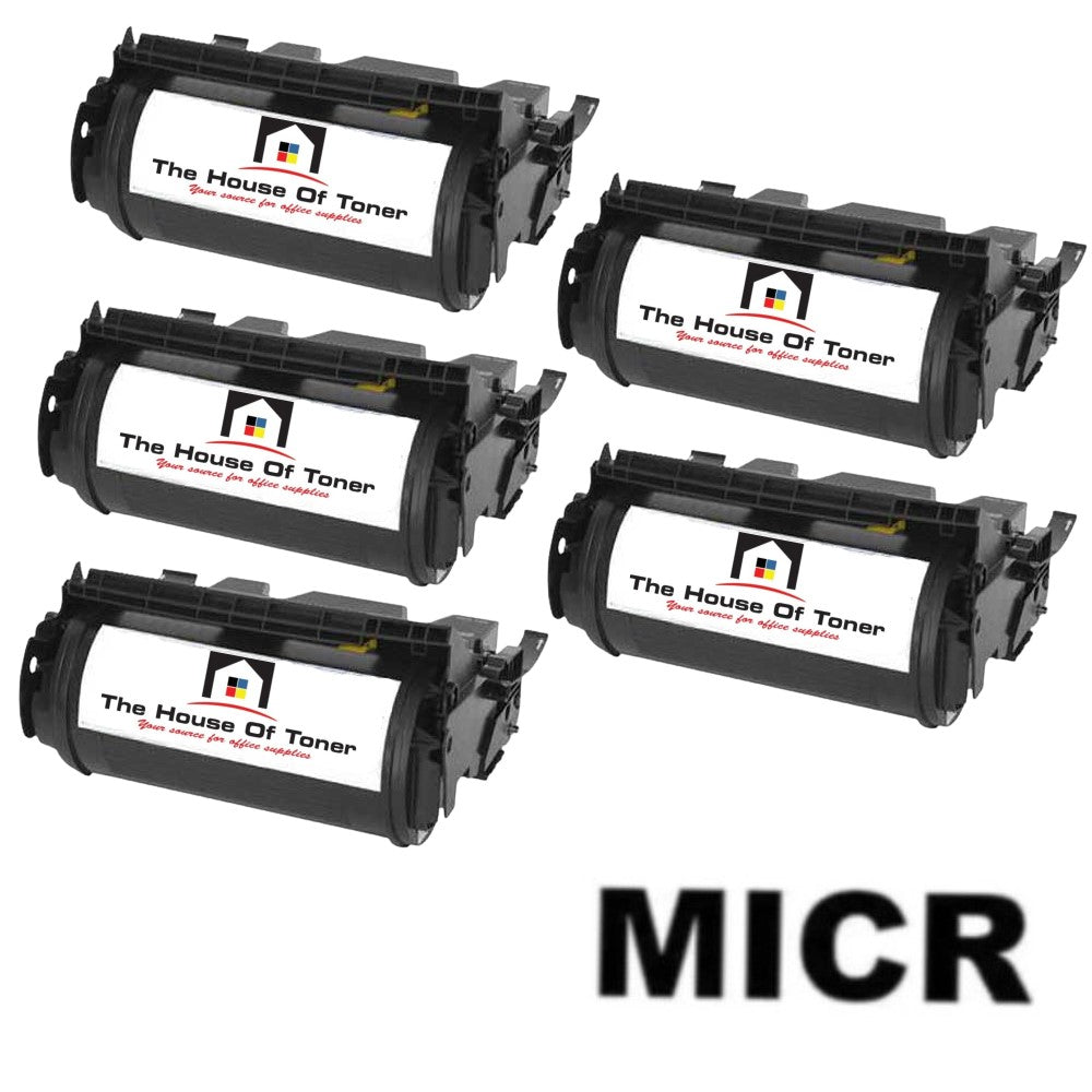 Compatible Toner Cartridge Replacement for LEXMARK 12A6735 (Black) 20K YLD (W/Micr) 5-Pack Compatible Toner Cartridge Replacement for LEXMARK 12A6735 (Black) 20K YLD (W/Micr) 5-Pack