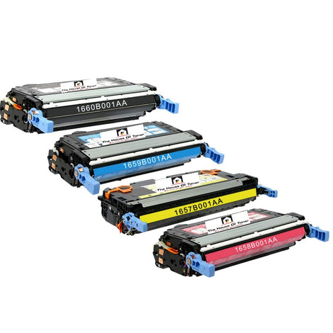 Compatible Toner Cartridge Replacement for Canon 1657B001AA, 1658B001AA, 1659B001AA, 1660B001AA (111) Black, Cyan, Magenta, Yellow (6K YLD) 4-Pack