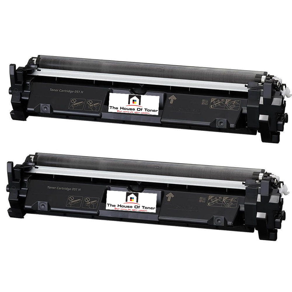 Compatible Toner Cartridge Replacement For Canon 2169C001 (051H) High Black (4K YLD) 2-Pack Compatible Toner Cartridge Replacement For Canon 2169C001 (051H) High Black (4K YLD) 2-Pack
