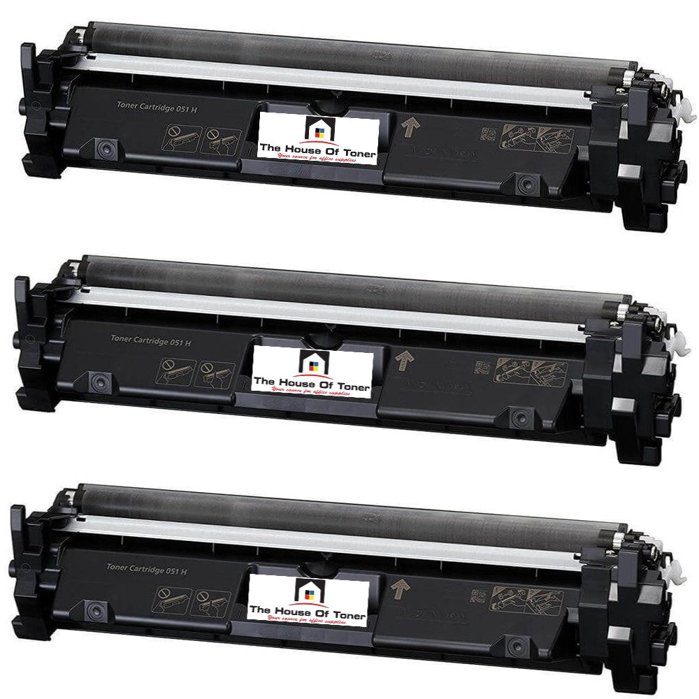 Compatible Toner Cartridge Replacement For Canon 2169C001 (051H) High Black (4K YLD) 3-Pack Compatible Toner Cartridge Replacement For Canon 2169C001 (051H) High Black (4K YLD) 3-Pack