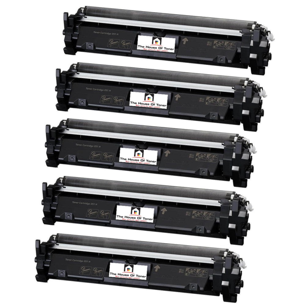 Compatible Toner Cartridge Replacement For Canon 2169C001 (051H) High Black (4K YLD) 5-Pack Compatible Toner Cartridge Replacement For Canon 2169C001 (051H) High Black (4K YLD) 5-Pack