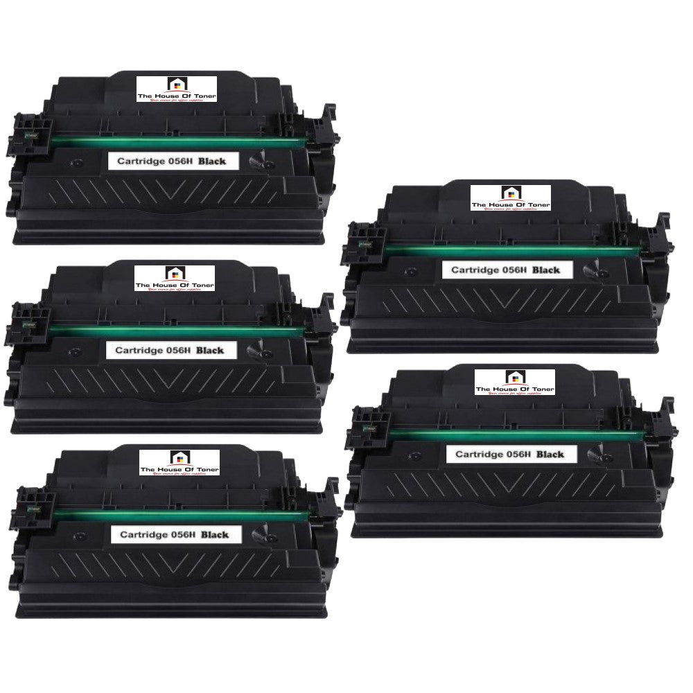 Compatible Toner Cartridge Replacement For Canon 3008C001 (056H) Black (21K YLD) W/New Chip (5-Pack) Compatible Toner Cartridge Replacement For Canon 3008C001 (056H) Black (21K YLD) W/New Chip (5-Pack)