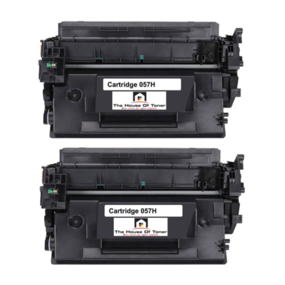 Compatible Toner Cartridge Replacement for Canon 3010C001 (057H) High Yield Black (10K YLD) W/No Chip (2-Pack) Compatible Toner Cartridge Replacement for Canon 3010C001 (057H) High Yield Black (10K YLD) W/No Chip (2-Pack)