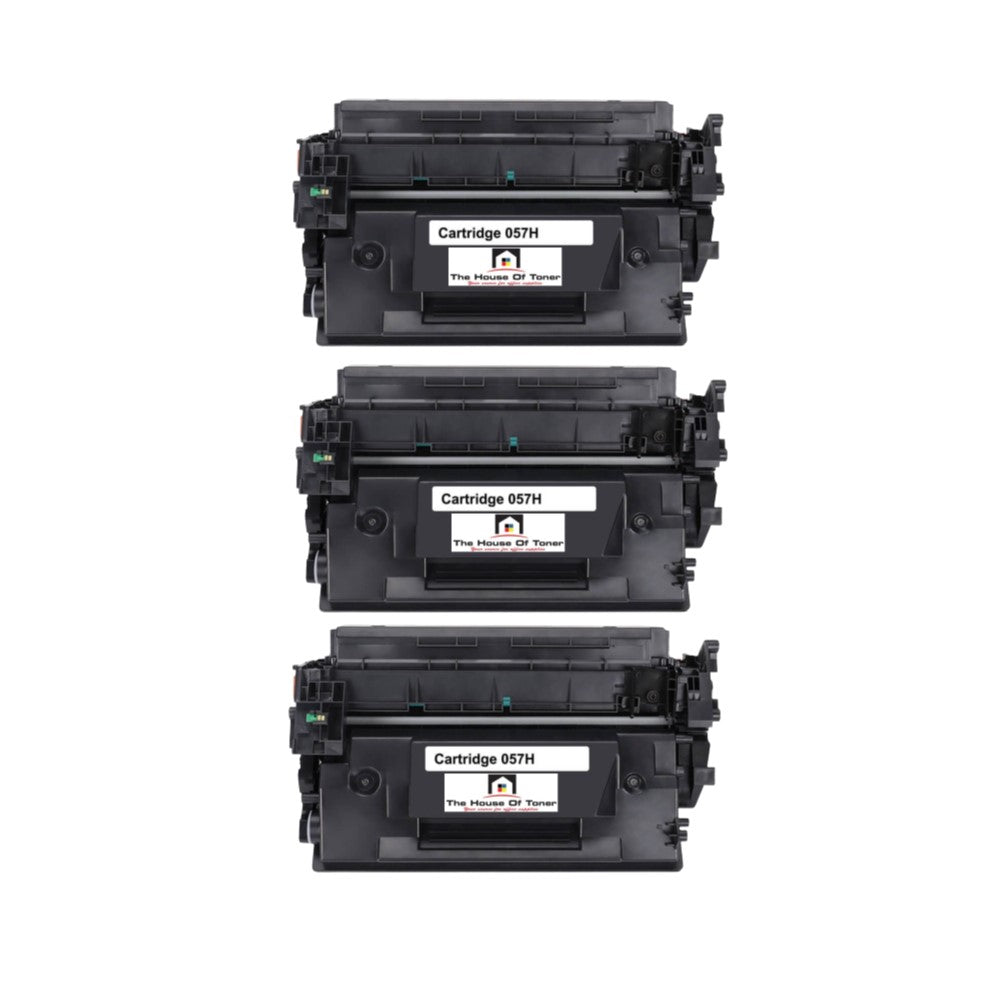 Compatible Toner Cartridge Replacement for Canon 3010C001 (057H) High Yield Black (10K YLD) W/New Chip (3-Pack) Compatible Toner Cartridge Replacement for Canon 3010C001 (057H) High Yield Black (10K YLD) W/New Chip (3-Pack)