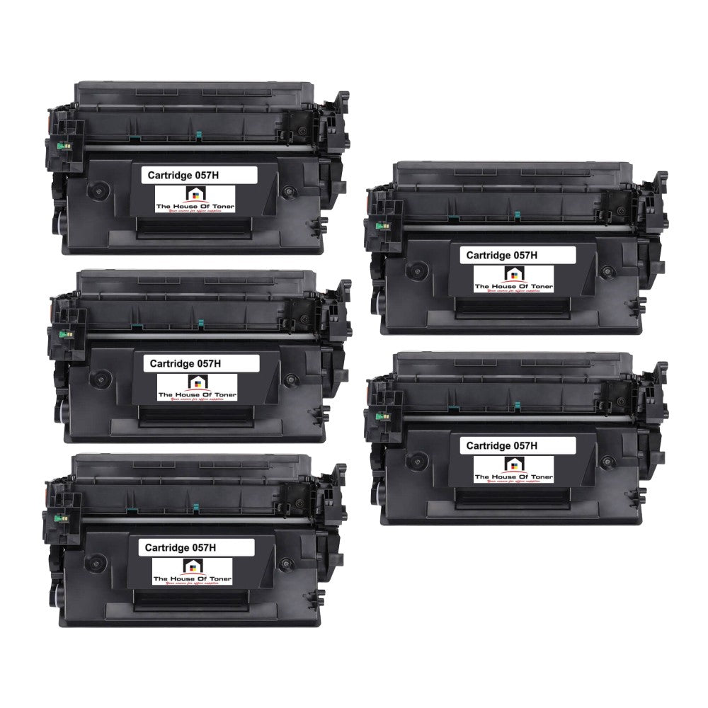 Compatible Toner Cartridge Replacement for Canon 3010C001 (057H) High Yield Black (10K YLD) W/New Chip (5-Pack) Compatible Toner Cartridge Replacement for Canon 3010C001 (057H) High Yield Black (10K YLD) W/New Chip (5-Pack)