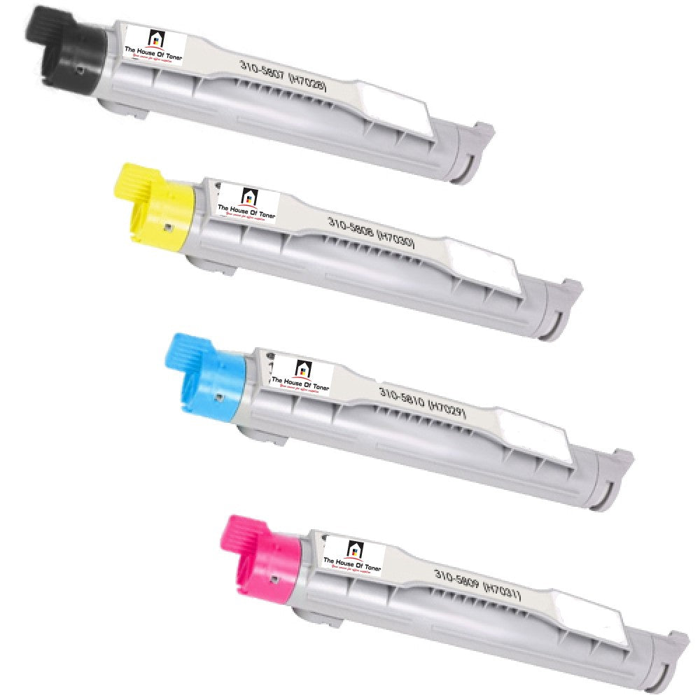 Compatible Toner Cartridge Replacement For DELL 310-5810, 310-5809, 310-5808, 310-5807 (Black, Cyan, Magenta, Yellow)  8K YLD (4-Pack) Compatible Toner Cartridge Replacement For DELL 310-5810, 310-5809, 310-5808, 310-5807 (Black, Cyan, Magenta, Yellow)  8K YLD (4-Pack)