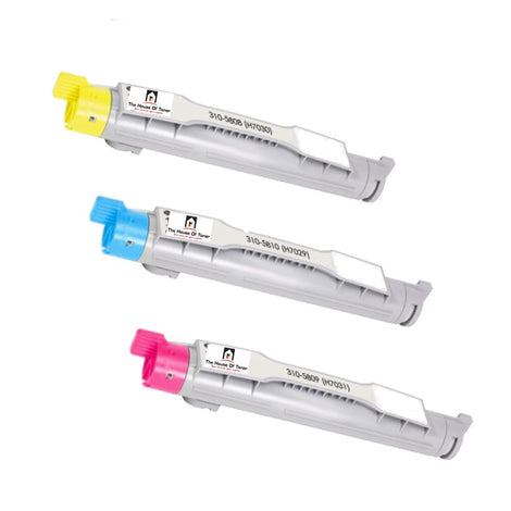 Compatible Toner Cartridge Replacement For DELL 310-5810, 310-5809, 310-5808 (Cyan, Magenta, Yellow)  8K YLD (3-Pack)