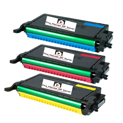 Compatible Toner Cartridge Replacement For DELL 330-3790, 330-3791, 330-3792 (3303790, 3303791, 3303792) Cyan, Yellow, Magenta (5K YLD) 3-Pack