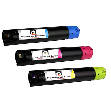 Compatible Toner Cartridge Replacement For DELL 330-5843, 330-5850, 330-5852 (P946P, P614N, T222N) High Yield Magenta, Cyan, Yellow (12K YLD) 3-Pack