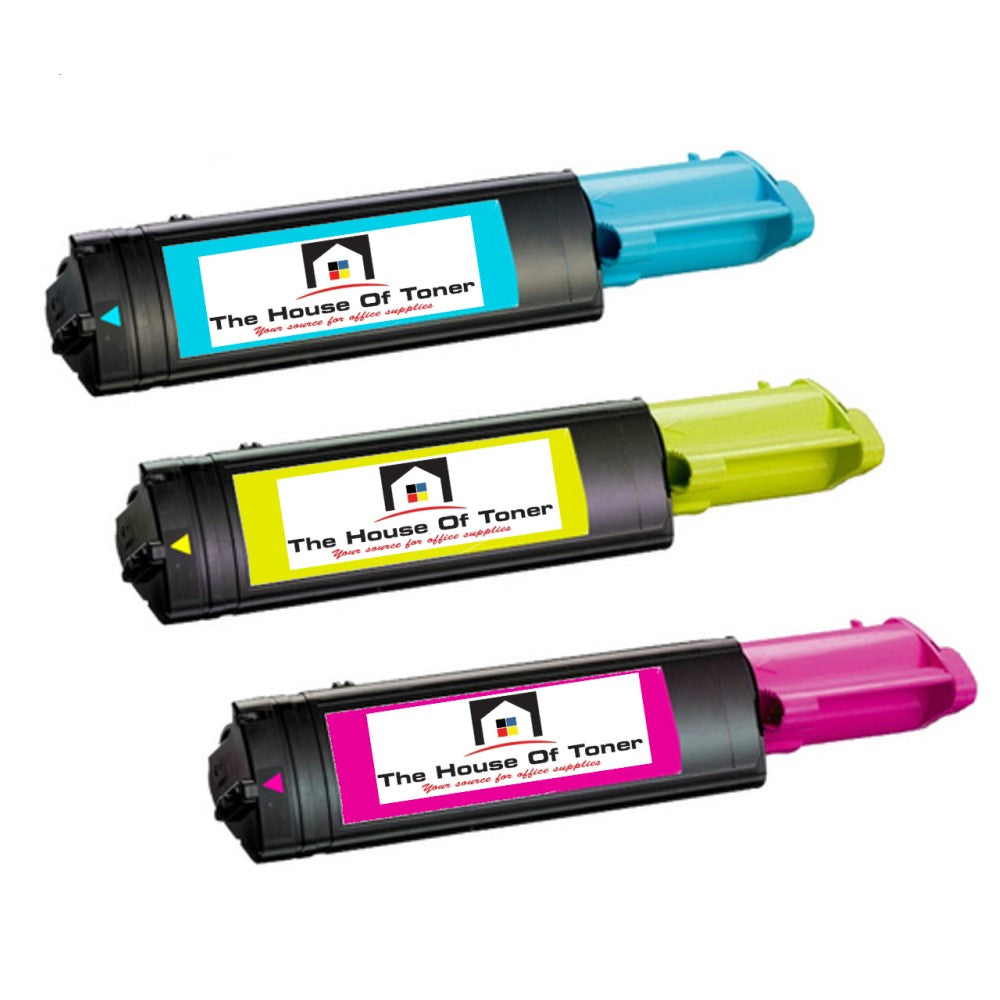 Compatible Toner Cartridge Replacement For DELL 341-3569, 341-3570, 341-3571 (High Yield Cyan, Yellow, Magenta) 2K YLD (3-Pack) Compatible Toner Cartridge Replacement For DELL 341-3569, 341-3570, 341-3571 (High Yield Cyan, Yellow, Magenta) 2K YLD (3-Pack)