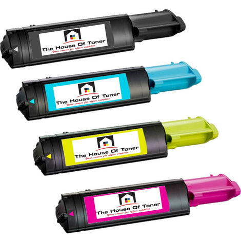 Compatible Toner Cartridge Replacement For DELL 341-3568, 341-3569, 341-3570, 341-3571 (High Yield Black, Cyan, Yellow, Magenta) 2K YLD (4-Pack)