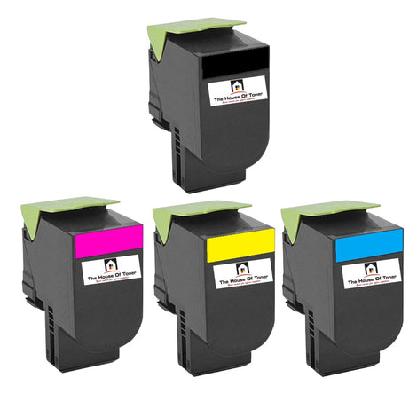 Compatible Toner Cartridge Replacement for IBM 39V2430, 39V2431, 39V2432, 39V2433 (Black, Cyan, Magenta, Yellow) 4K YLD (4-Pack)