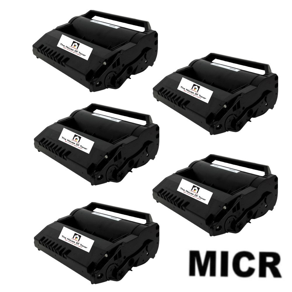 Compatible Toner Cartridge Replacement for RICOH 406683 (SP5200HA) Black (25K YLD) W/Micr (5-Pack) Compatible Toner Cartridge Replacement for RICOH 406683 (SP5200HA) Black (25K YLD) W/Micr (5-Pack)