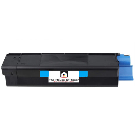 Compatible Toner Cartridge Replacement for OKIDATA 43034803 (TYPE C6) Cyan (15K YLD)