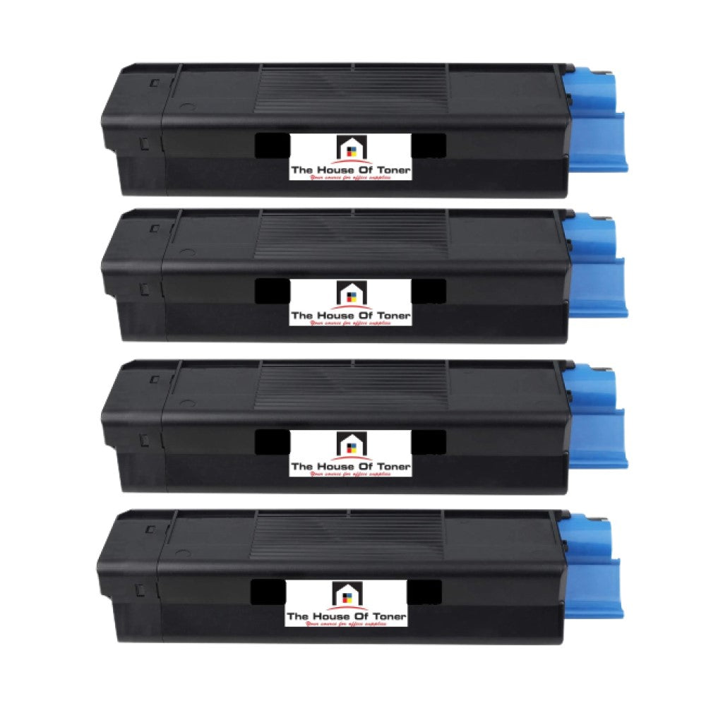 Compatible Toner Cartridge Replacement For OKIDATA 43034804 (TYPE C6) Black (15K YLD) 4-Pack Compatible Toner Cartridge Replacement For OKIDATA 43034804 (TYPE C6) Black (15K YLD) 4-Pack