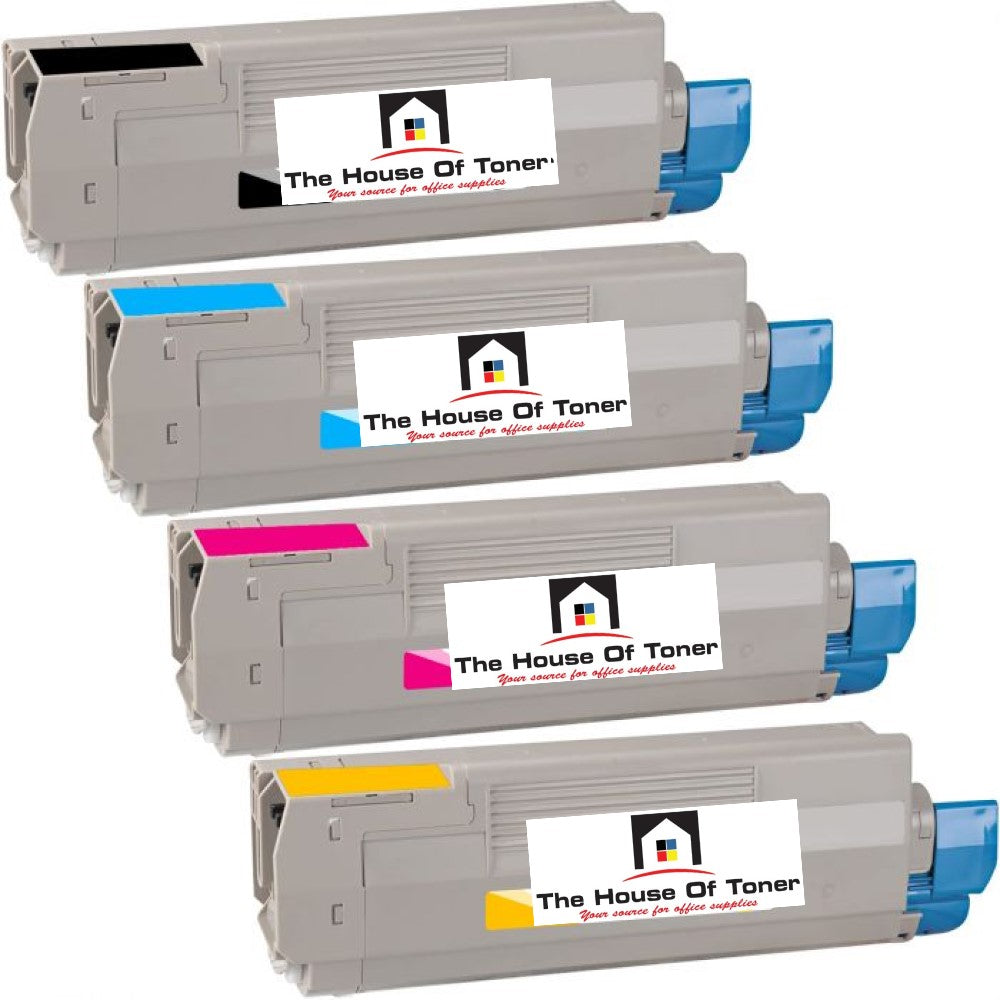 Compatible Toner Cartridge Replacement For OKIDATA 43324401, 43324402, 43324403, 43324404 (TYPE C8) High Yield Black, Cyan, Magenta,Yellow (5K YLD) 4-Pack Compatible Toner Cartridge Replacement For OKIDATA 43324401, 43324402, 43324403, 43324404 (TYPE C8) High Yield Black, Cyan, Magenta,Yellow (5K YLD) 4-Pack