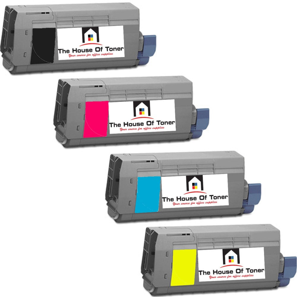 Compatible Toner Cartridge Replacement for OKIDATA 43866101, 43866102, 43866103, 43866104 (Black, Cyan, Magenta, Yellow) 11K YLD-Black (11.5K YLD- Colors) 4-Pack Compatible Toner Cartridge Replacement for OKIDATA 43866101, 43866102, 43866103, 43866104 (Black, Cyan, Magenta, Yellow) 11K YLD-Black (11.5K YLD- Colors) 4-Pack