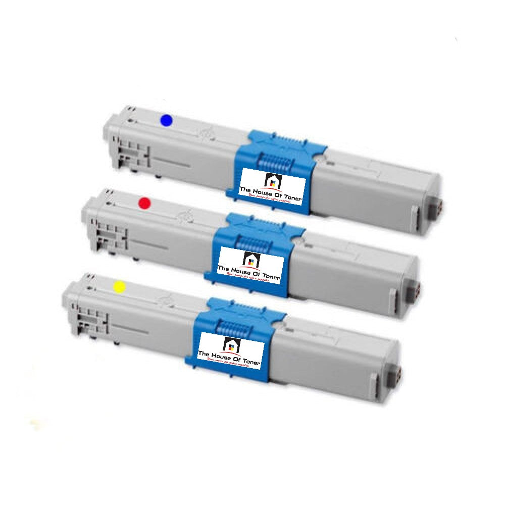 Compatible Toner Cartridge Replacement for OKIDATA 44469701, 44469702, 44469703 (Type-C17) Yellow, Cyan, Magenta (3-Pack) Compatible Toner Cartridge Replacement for OKIDATA 44469701, 44469702, 44469703 (Type-C17) Yellow, Cyan, Magenta (3-Pack)