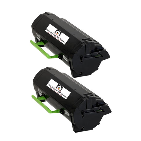 Compatible Toner Cartridge Replacement For Lexmark 50F1X00 (501X) Extra High Yield Black (10K YLD) 2-Pack