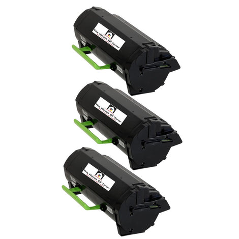 Compatible Toner Cartridge Replacement For Lexmark 50F1X00 (501X) Extra High Yield Black (10K YLD) 3-Pack
