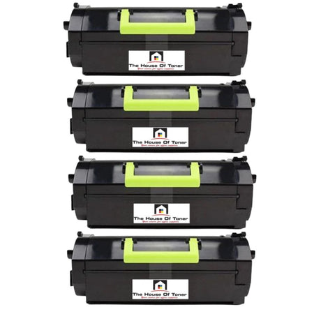 Compatible Toner Cartridge Replacement for Lexmark 51B1000X (High Yield Black) 6.5K YLD (4-Pack)