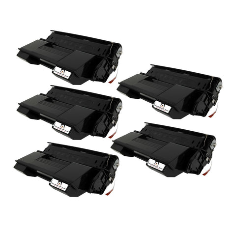 Compatible Toner Cartridge Replacement for OKIDATA 52114501 (Black) 10K YLD (5-Pack)