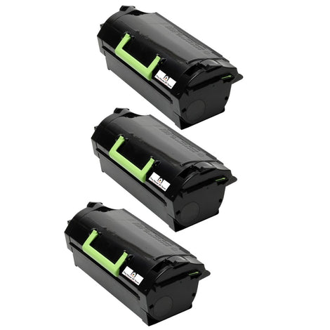 Compatible Toner Cartridge Replacement for Lexmark 52D0HA0 (52D1H00/520HA) High Yield Black (25K YLD) 3-Pack